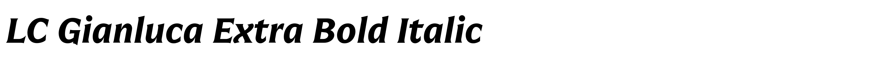 LC Gianluca Extra Bold Italic